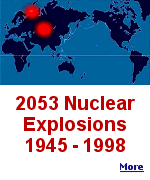 Open the video to full-screen to see every one of the 2053 nuclear tests and explosions that took place between 1945 and 1998 as they are plotted on a map. Pretty amazing. 